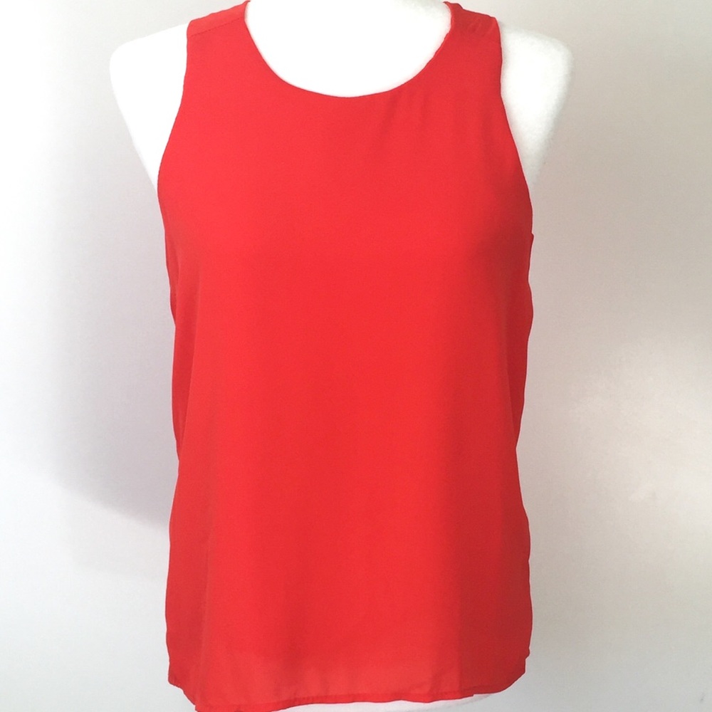 Cotton On Orange Sleeveless Blouse